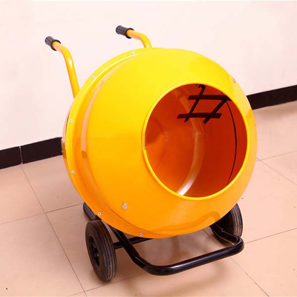 Mobile Electrical Wheelbarrow-Style Mini Cement Mixer