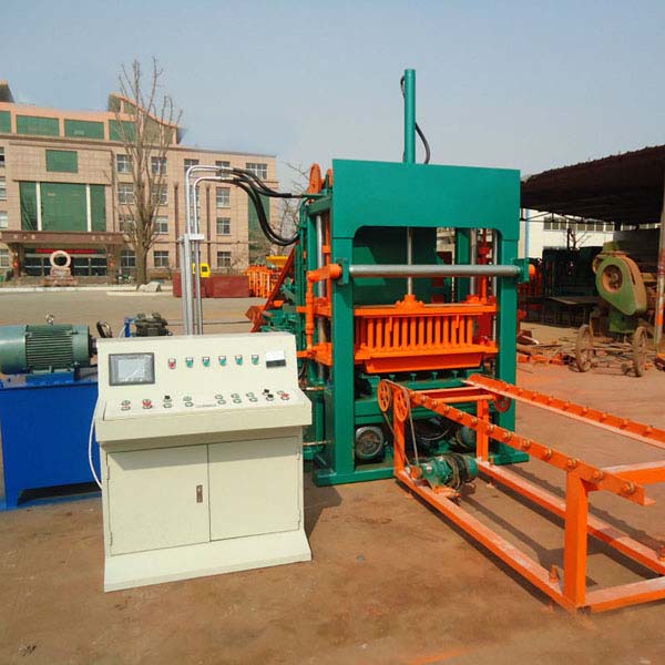 QT5-20 Hydraulic Color Concrete Road Paver Hollow Block Making Machine