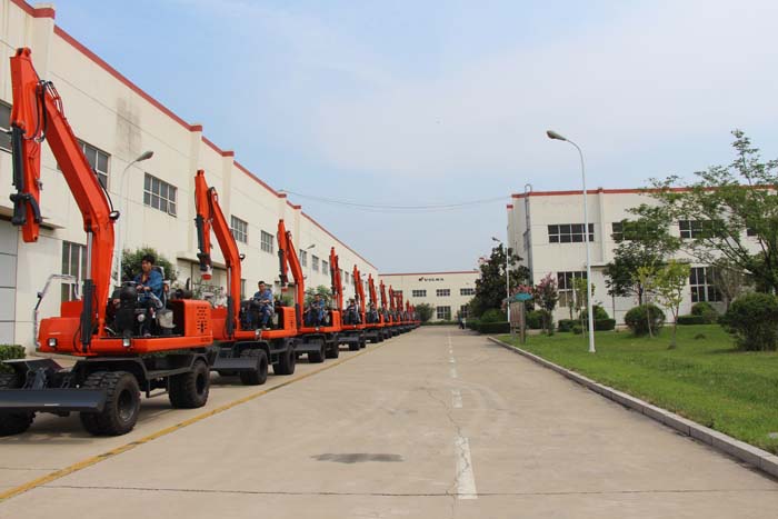 Shandong China Coal Group Exported 6 Sets Wheeled Excavators To Thialand