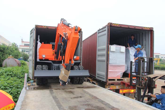 Shandong China Coal Group Exported 6 Sets Wheeled Excavators To Thialand