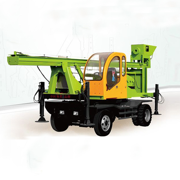 Wheeled Type Spiral Pile Drilling Machine