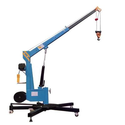 Operation method of small crane