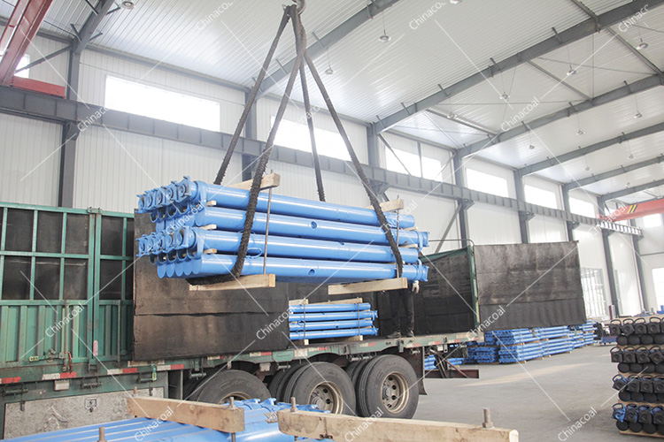 China Coal Group Sent Two Trucks Of Mine Single Hydraulic Props To Shanxi