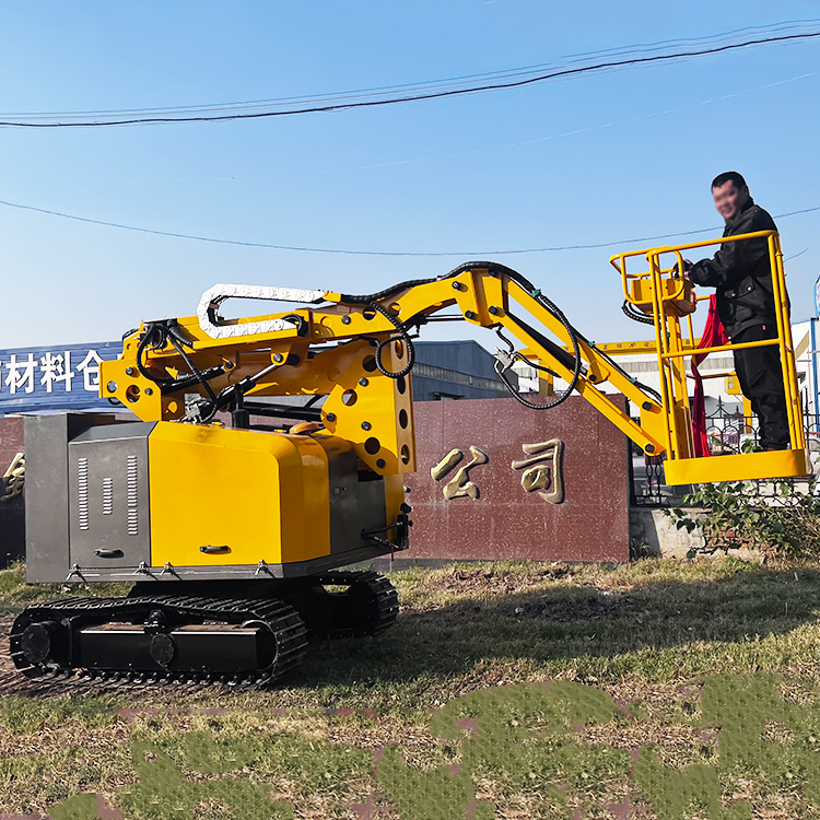 Fully Self-Propelled Curved Arm Lifting Platform